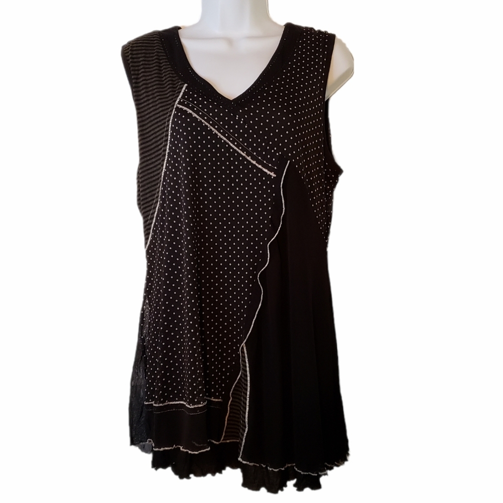 VIOLET RUBY Wrap effect tank top